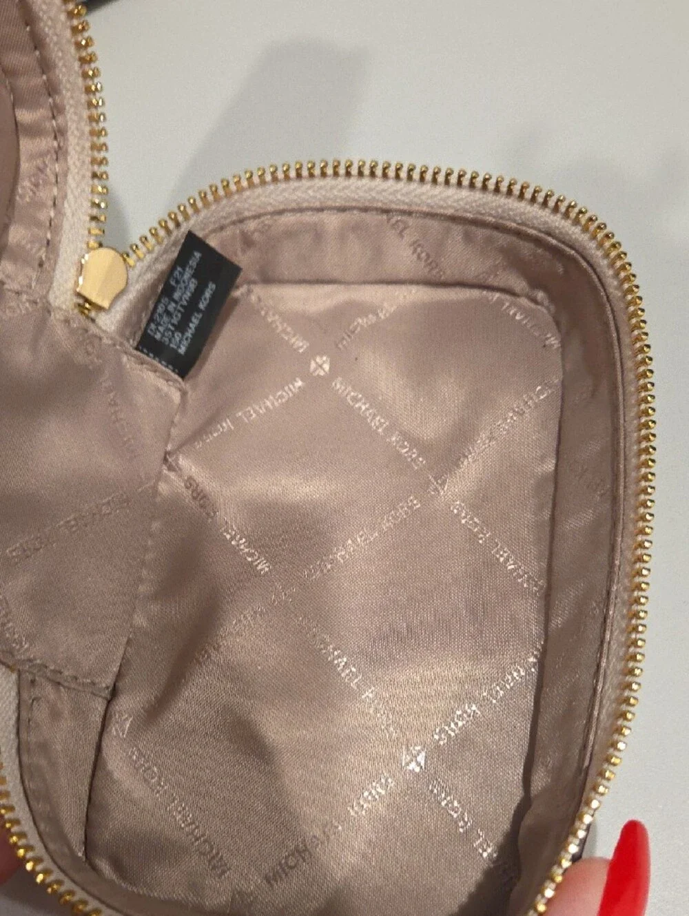 Michael Kors Signature Logo Travel Jewelry Case Set in Vanilla